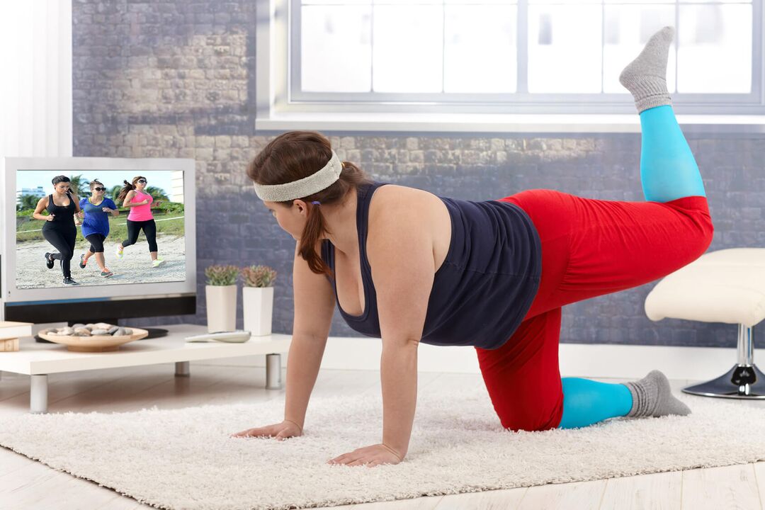 exercises for weight loss in front of the TV