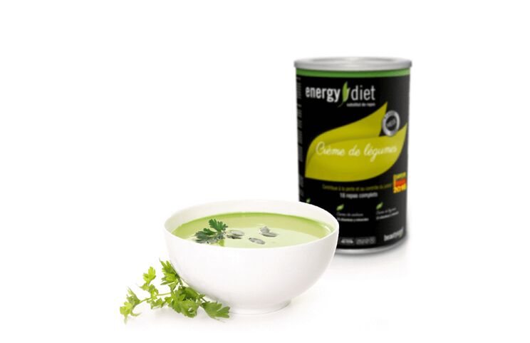 Vegetable soup of energy diets