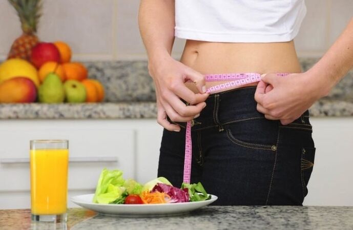 The girl lost 7 kg on proper nutrition in a week